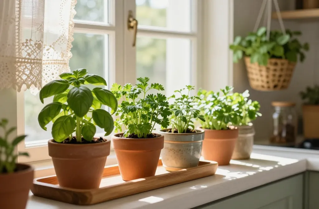 9 Herb Window Garden Ideas for a Cottage Kitchen