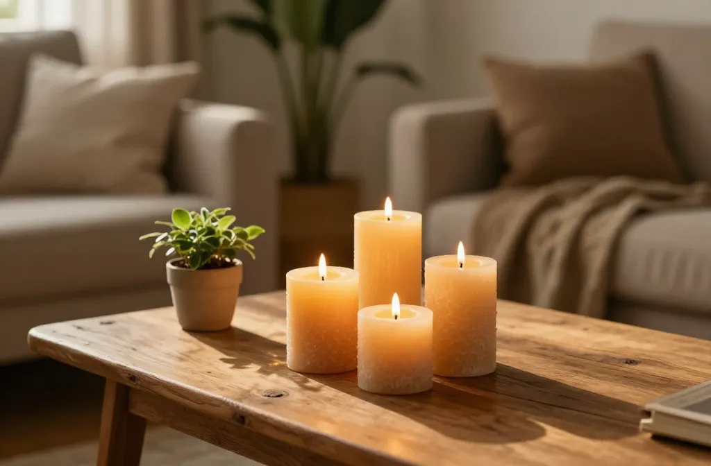 9 Natural Candle and Lighting Ideas for a Warm, Earthy Home